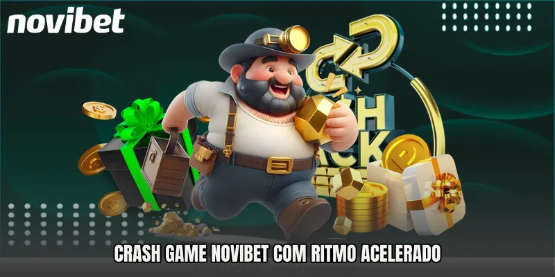 Crash Game Novibet com ritmo acelerado 