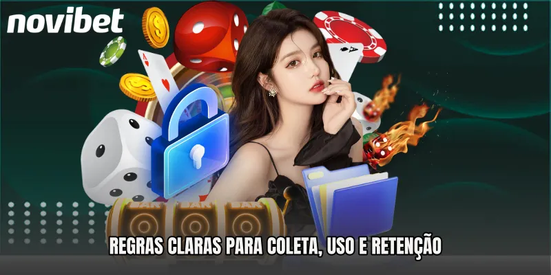 Regras claras para coleta, uso e retenção